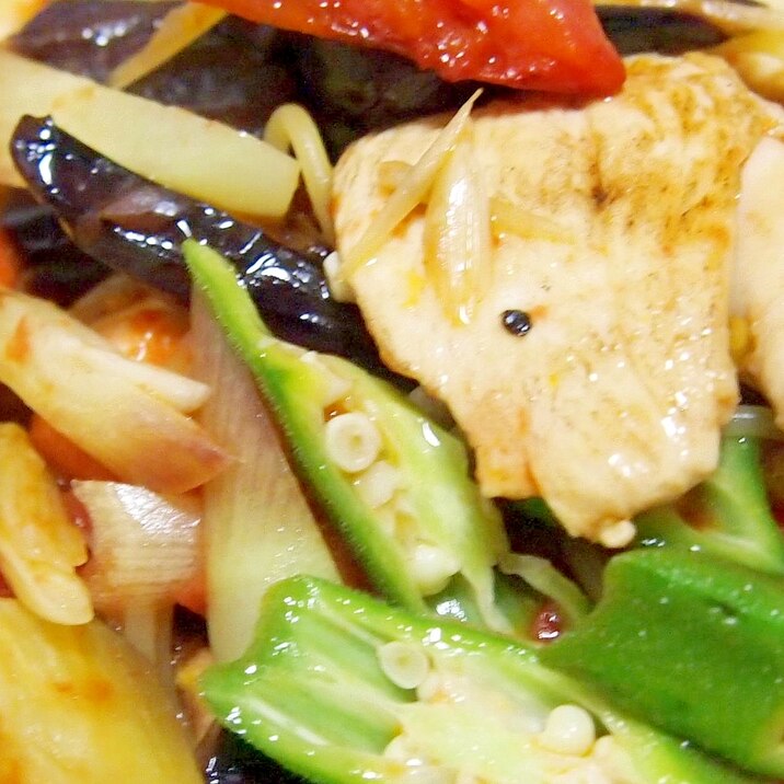 【中華ごま】鶏むね肉とたっぷり野菜の和え麺